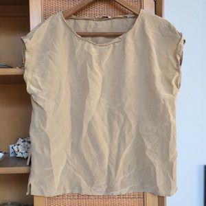 Vintage silk tan top